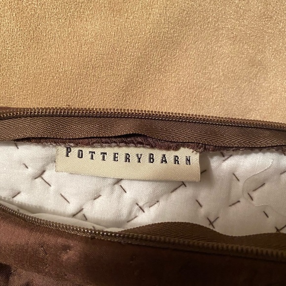 Pottery Barn Pillow Cover Brown  20” x 20” - Picture 5 of 7